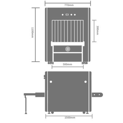 Dual Energy X Ray Baggage Scanner